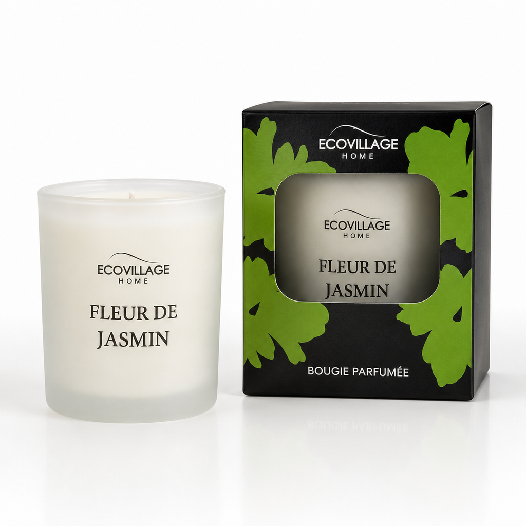      [PF1902] bougie fleur de jasmin noir 100 g