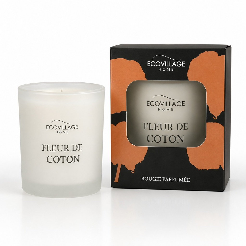     [PF1906] Bougie fleur de coton 100 g