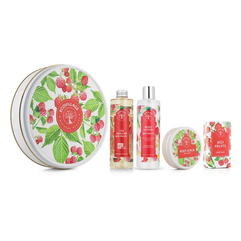 Coffret boite fruits rouges